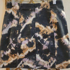 We The Free Mini Denim Skirt Sz 0 NWT